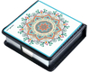 Dorit Judaica Decorative Memo Box  Pink Mandala with Hebrew Blessing Words
