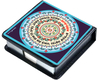 Dorit Judaica Decorative Memo Box  Blue Mandala with Definition of Optimism