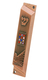 Set of 5 Mezuzah Cases with Decorative Judaic Motifs, Bronze - 4