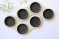 Graciela Noemi Handcrafted Terrazo Passover Seder Plate - Black and White