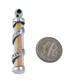 Spiral Sterling Silver Mezuzah Necklace with Shema Yisrael and Holy Land Sand