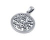 Shema Yisrael Prayer Cutout Sterling Silver Pendant Necklace