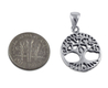Decorative Tree of Life Sterling Silver Pendant Necklace