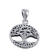 Decorative Tree of Life Sterling Silver Pendant Necklace