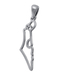 925 Sterling Silver Pendant Necklace - Outline of Land of Israel