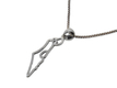 925 Sterling Silver Pendant Necklace - Outline of Land of Israel