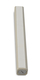 Cream Colored Wood Mezuzah Case with Silver Shin Outline