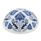 Yair Emanuel Tallit Kippah and Bag Set, Floral Geometric Design  Blue