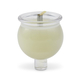Set of Two Pre-Filled Plastic Shabbat Candles with Solid Olive Oil Gel