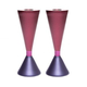 Yair Emanuel Cone Candlesticks, Two Sided and Two Colored - Choice of Colors
