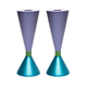 Yair Emanuel Cone Candlesticks, Two Sided and Two Colored - Choice of Colors