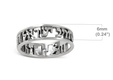925 Sterling Silver Ring with Engraved Shema Yisrael Prayer in Hebrew