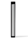 Black Colored Wood Mezuzah Case with Silver Shin Outline