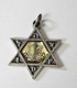 Necklace, Star of David Pendant with IDF Emblem on Reflective Center - Ball Chain
