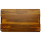 Dark Brown Wood Challah Board with White Marble Plaque - Comes with Knife