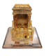Gold Raised Sculpture of Second Temple with Hidden Seven-Branch Menorah