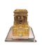 Gold Raised Sculpture of Second Temple with Hidden Seven-Branch Menorah