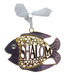 Gleaming Wall Decoration, Fish with Shalom and Star of David  Choice of Colors