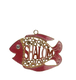 Gleaming Wall Decoration, Fish with Shalom and Star of David  Choice of Colors