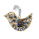 Gleaming Wall Decoration, Bird with Shalom and Breastplate  Choice of Colors