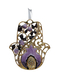 Gleaming Hamsa Wall Hanging, Pomegranates and Leaves  Choice of Colors