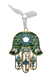 Gleaming Hamsa Wall Hanging, Fish & Key Dove & Star of David  Choice of Colors