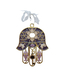Gleaming Hamsa Wall Hanging, Fish & Key Dove & Star of David  Choice of Colors