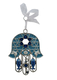 Gleaming Hamsa Wall Hanging, Fish & Key Dove & Star of David  Choice of Colors