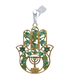 Gleaming Hamsa Wall Hanging, Menorah Star of David and Leaves  Choice of Colors