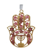 Gleaming Hamsa Wall Hanging, Menorah Star of David and Leaves  Choice of Colors