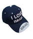 Baseball Cap with Embroidered I Love Israel Design - Choice of Colors
