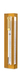 Dorit Judaica Clear Acrylic Mezuzah Case, Gold Frame - Gold or Silver Shin