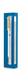 Dorit Judaica Clear Acrylic Mezuzah Case, Blue Frame - Gold or Silver Shin