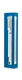 Dorit Judaica Clear Acrylic Mezuzah Case, Blue Frame - Gold or Silver Shin