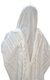 Acrylic Non-Slip Tallit, Textured Checkerboard Weave - White on White Stripes