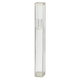 Classic Transparent Plastic Mezuzah Case  Silver Shin