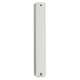 Metallic Look Gray Narrow Striped Mezuzah Case with Silver Shin