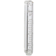 Transparant Plastic Waterproof Mezuzah Case with Words of Shema Prayer - Silver Shin