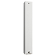 White Plastic Mezuzah Case with Thread Design - Silver Shin