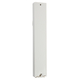 White Plastic Mezuzah Case with Western Wall Image  Silver Shin
