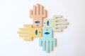 Graciela Noemi Handcrafted Blue Eye Abstract Hamsa