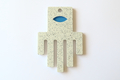 Graciela Noemi Handcrafted Blue Eye Abstract Hamsa