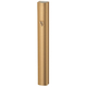 Rounded Gold Matte Aluminum Mezuzah Case with Side Channels - Various Sizes