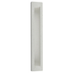 Rounded Dark Gray Polyresin Mezuzah Case, Silver Shin - For Scroll 12 cm