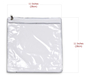 Protective Zippered Plastic Cover for Tefillin Bag  Transparent