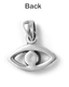 Evil Eye Pendant Necklace in 925 Sterling Silver with Created Opal