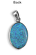 Grafted Pendant Necklace in 925 Sterling Silver with Created Opal