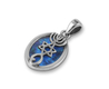 Grafted Pendant Necklace in 925 Sterling Silver with Created Opal