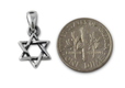 925 Sterling Silver Star of David Pendant Necklace - Small