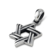 Star of David with Cut Line Design, 925 Sterling Silver Pendant Necklace